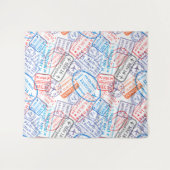 トラベルアイコン タペストリー (正面(横))