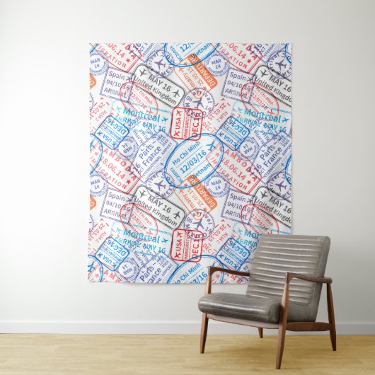 トラベルアイコン タペストリー (インサイチュ)