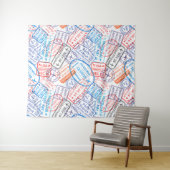 トラベルアイコン タペストリー (インサイチュ(横))