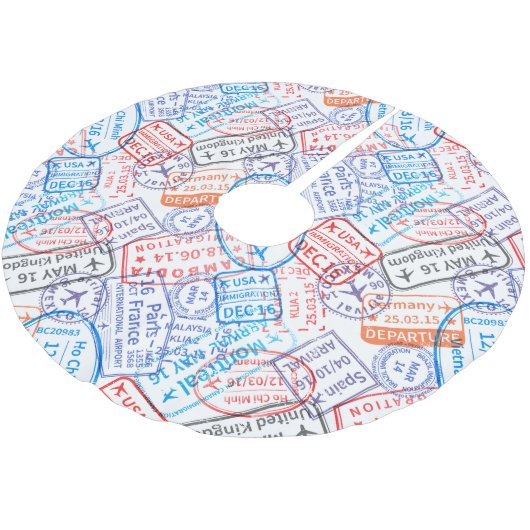 トラベルアイコン ブラッシュドポリエステルツリースカート (アングル)