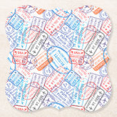 トラベルアイコン ペーパーコースター (正面)