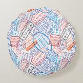 トラベルアイコン ラウンドクッション (裏面)