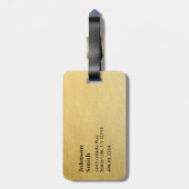 トラベルアクセサリーカスタムスクールスーツケースバックパック ラゲッジタグ (裏面縦)