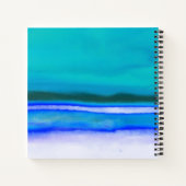 トラベルアドベンチャーカップルカリブのブルーウォーター色 ノートブック (裏面)