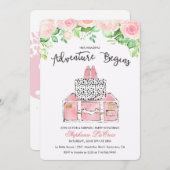 トラベルアドベンチャーフェアウェー遠くに招待状 招待状 (正面/裏面)