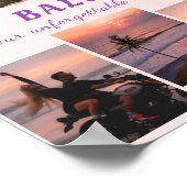 トラベルアドベンチャーフォトファミリーコラージュ ポスター (角)