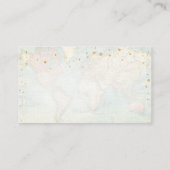 トラベルアドベンチャーベビーシャワーおむつラッフル エンクロージャーカード (裏面)