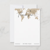 トラベルアドベンチャーベビーシャワーサンキューカード サンキューカード (正面)