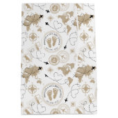 トラベルアドベンチャーベビーシャワー抱き枕 ミディアムペーパーバッグ (裏面)