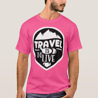 トラベルアドベンチャー待ちテントマウンテンハイキングカンピ Tシャツ