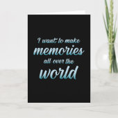 トラベルアドベンチャー旅行引用文引用文ギフトアイディア カード (正面)