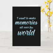 トラベルアドベンチャー旅行引用文引用文ギフトアイディア カード (黄色い花)