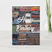 トラベルアドベンチャー, ヴィンテージスーツケース, 誕生日 カード (正面)