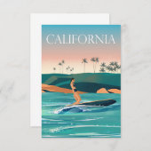 トラベルアートカリフォルニアトラベル サンキューカード (正面/裏面)