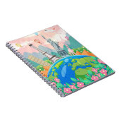 トラベルアートトラベルのまわりにワールド ノートブック (右側)