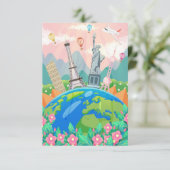 トラベルアートトラベルのまわりにワールド 出欠カード (スタンド正面)