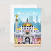 トラベルアートトラベルトゥメキシコシティ エンクロージャーカード (正面/裏面)