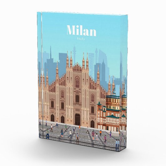 トラベルアートトラベルトラベルトラベルトゥミラノイタリア フォトブロック (右)