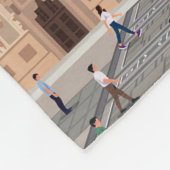 トラベルアートトラベルミラノイタリア フリースブランケット (角)