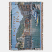 トラベルアートランドスケープCinque Terreイタリア スローブランケット (正面縦)