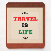 トラベルイズライフマウスパッド マウスパッド (正面)