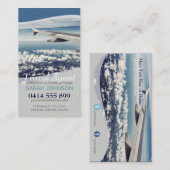 トラベルウィンドウの座席クラウドビジネスカード 名刺 (正面/裏面)