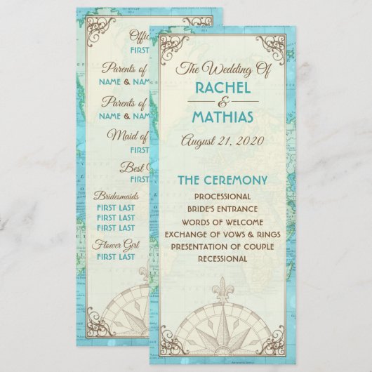 トラベルウェディングプログラム 招待状 (正面/裏面)