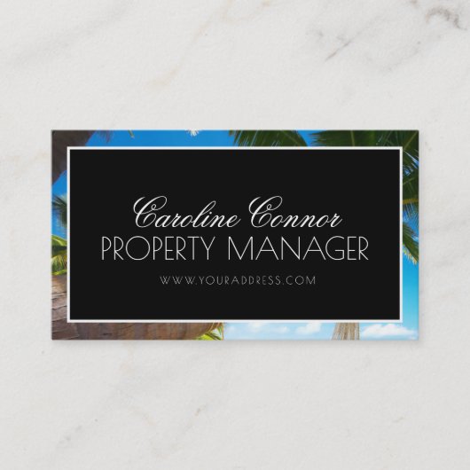 トラベルエージェンシービーチリゾートバケーションレンタル 名刺 (正面)