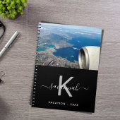 トラベルカスタムフォト白黒モノグラム ノートブック