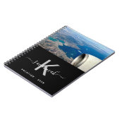 トラベルカスタムフォト白黒モノグラム ノートブック (左側)