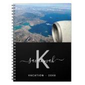 トラベルカスタムフォト白黒モノグラム ノートブック (正面)