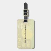 トラベルカタツムリおもしろいゴースローガン漫画アート ラゲッジタグ (正面縦)