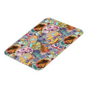 トラベルカラフルシールのパターン マグネット (左側)