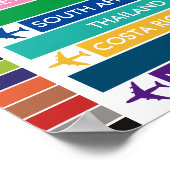 トラベルカラフルバケットリスト ポスター (角)