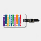 トラベルカラフルバケットリスト ラゲッジタグ (正面横)