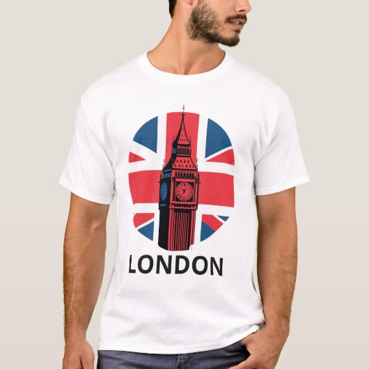 トラベルカントリーキャピタルシティロンドンUK Tシャツ (正面)