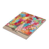 トラベルガールカラフル タイル (側面)