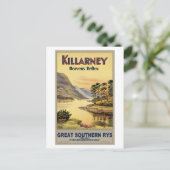 トラベルキラーニーアイルランドバイレイルズヴィンテージ ポストカード (スタンド正面)