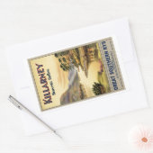 トラベルキラーニーアイルランドバイレイルズヴィンテージ 長方形シール (封筒)