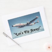 トラベルクラフトおもしろい! 長方形シール (封筒)