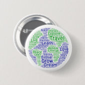 トラベルグローブピン 缶バッジ (正面&裏面)