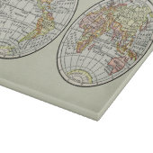 トラベルグローブマップアース1916ワールドアトラス カッティングボード (角)