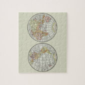 トラベルグローブマップアース1916ワールドアトラス ジグソーパズル (縦)