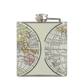 トラベルグローブマップアース1916ワールドアトラス フラスク (裏面)