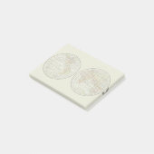 トラベルグローブマップアース1916ワールドアトラス ポストイット (アングル)