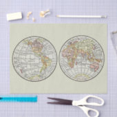 トラベルグローブマップアース1916ワールドアトラス 薄葉紙 (クラフト)