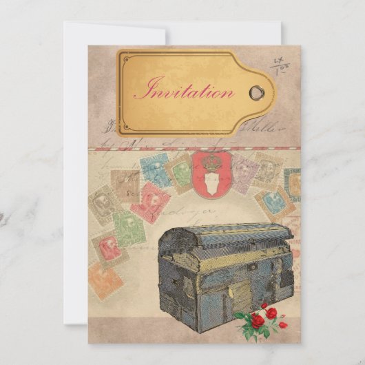 トラベルケース招待状 招待状 (正面)