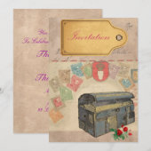 トラベルケース招待状 招待状 (正面/裏面)