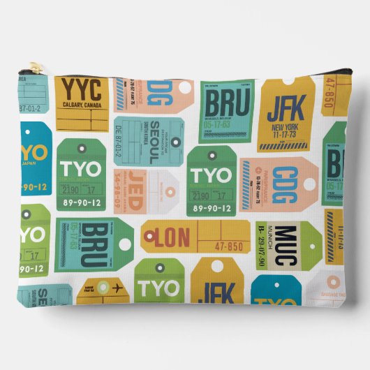 トラベルコスメティックバッグ アクセサリーポーチ (正面)