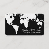 トラベルコンサルタントのワールドマップ(&W) 名刺 (正面)